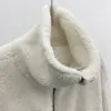 Polar ceket yüksek boyun yoga üstleri tam zip peluş peluş sıcak ceket rahat oturmuş açık sweatshirt uzun kollu gömlek