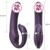 Sex Toys Massager Trigger 10 Speed ​​Magnetic Recharge Dual Motor Dildo Clitoris Vagina Anus Stimulera kraftfulla vibratorer