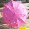 30pcs Classic Multicolor Noble Elegant Palace Style Long Arm Wedding UmbrellaEmbroidery Gingham Lace Parasol