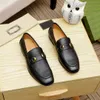 Designers Shoes Men Fashion Loafers Luxurious Genuine Leather Brown black Mens Casual Designer Dress Shoes Slip On Wedding Shoe with box size 38-46