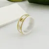 Luxurys designers Letter Ceramics Rings for Mens Womens Fashion Designer Extravagant Letters Par Ring smycken Kvinnor M￤n Br￶llop H￶gkvalitativ