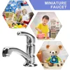 Rubinetti per lavabo da bagno 10 pezzi Modelli in miniatura Micro paesaggio Ornamenti fai da te Oggetti di scena Pografia