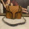 Fashion Chain Marmont Lady Evening crossbody bag Handbags high quality Handbag Pu Leather Women Shoulder Bags 443497335t
