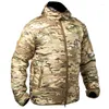 Heren down cooded tactische militaire parka lichtgewicht camouflage werkkleding herfst winterjacht buitenactiviteiten