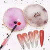 Żywica paznokci malarstwo żelowe Paleta DIY Manicure Narzędzia Złote Edge Polski Agat Mieszanka Crystal Gem Plate