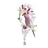 Broszki miedziane inkrustowane cyrkon moda papuga kreatywna elegancka elegancka pin obiadu