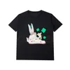 Nouveau mode hommes t-shirt Designer femmes Graffiti lapin chaussures imprimer t-shirts unisexe col rond t-shirts taille S-XL