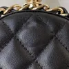 Luxe kanaal Lambskin Mini Round Bag Vintage Real Leather Bag 7a Premium Camera Classic Handtas Designer Damesbeurs