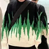 Bott Sweater Designer Sorto Capuz de inverno Contraste verde preto Jacquard