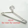 Hangers 20pcs/lot 42cm Stainless Steel Strong Metal Wire Coat Hanger Standard Suit Clothes