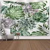 Tapestries Green Tropical Leaves Cactus Tapestry Wall Hanging Nature Palm Tree Leaf Banana Plant Home Art For Room Dorm Bedroom