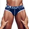 Mutande PLAYPUMP Biancheria intima sexy Slip da uomo Mesh Comode mutandine da uomo gay Moda cotone Mens 5 Style Cuecas Slip