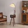 Floor Lamps Solid Wood Led Living Room Sofa Side Corner Standing Lamp Bedroom Bedside Light Decorative Table Lights