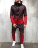 Moda para hombre Primavera Hiphop Chándales Diseñador Cardigan Sudaderas con capucha Pantalones 2 piezas Conjuntos de ropa Pantalones Trajes Diseñador Ropa masculina
