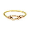 Bracciale designer Bracciale a ferro di cavallo fibbia in acciaio inossidabile Bracciale in oro rosa Oro Bracciale fai -da -te Gioielli 6992740