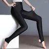 Women's Leggings Autumn Spring Glossy Black Thin High Waist Seamless Women Plus Size Workout Pants For Gym Tight Trousers