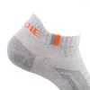 Herensokken 3 paar/Lot EUR35-46 Spring Summer Herfst Non-slip Wicking Men Women Sox Hiking Ademend rijden Coolmax Short Sock S M L