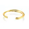 Bangle Bracciali con polsini incrociati aperti rotondi alla moda per donna Eleganti gioielli dorati Bracciale Noeud Pulseiras