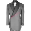 Wedding Tuxedos One Button Mens Suit Shawl Lapel Formal Business Mens Jacket Blazer Groom Tuxedo Coat Pants 2113