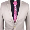 Галстуки-бабочки, акриловый зеркальный мужской блестящий галстук, модные украшения, розовый, обтягивающий, с бриллиантами, в клетку, геометрический тонкий, Bling252N