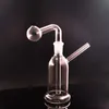 14mm Joint Glass Oil Burner Bong Smoking Pipes Thick Ash Catcher Hookah Recycler Water Bongs for Smoking Tools with Downsten Oil Burner Pipe 2pcs