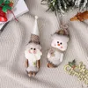 Kerstdecoraties Snowmen/Stanta -clausule pluche pop Mooie hangende boom hangersdecoratie voor thuis ornament