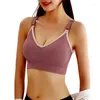 Tenue de yoga soutiens-gorge sans fil pour femmes Lingerie Sexy Push Up soutien-gorge de sport brassière confort haut rembourré femme Bralette sous-vêtements sans couture