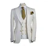 Costumes pour hommes 2 pièces hommes costumesBlazer gilet décontracté Gentleman Tuxedos costume sur mesure beau mariage