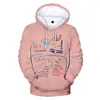 Felpe con cappuccio da uomo Fashion Design Graffiti Felpe stampate in 3D Felpa con cappuccio a maniche lunghe da uomo/donna Pullover streetwear casual