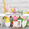 Osterhase Zwerg Dekoration Ostern gesichtslose Puppe Ostern Plüsch Zwerg Home Party Dekorationen Kinder Spielzeug Neu