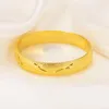 Bangle Openable Dubai Gold Bangles 65mm 10 mm Breedte Women Men 1 PCS armbanden Afrikaanse Europese Ethiopië Girls Bruid Gift