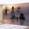 Gobelin Buddha Meditation Tobestry Hippie Bohemian Decoration Manda Sheets Joga Mat Scena Strona główna Art Deco