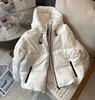 Giacche da donna classiche di marca piumini corti con cappuccio parka firmati moda triangolo rovesciato giacche da uomo inverno caldo parker giacca a vento