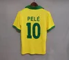 Retro Brasils Soccer Jerseys #10 PELE 1957 1970 1978 1985 1988 1992 1994 1998 2000 2002 2004 2006 2010 2012 2012 camisa de futebol de Santos Brasil Ronaldinho