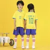 Baby Kids Voetbal Kit Fans Speler Versie Voetbalshirts Baby Jongens Kits Heren Dames Voetbalshirt Kinderen Zomerkleding Sets