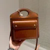 Mini Totes сумки настоящий кожаный пакет с поперечным кузовом дизайнер конверт сумочка повседневная мода классические буквы бежевый холст коричневый строчка интерьера кармана молнии на молнии