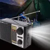 Multifunktionales AM FM SW Radio 1 Solarbatteriebetriebenes tragbares Radio mit Bluetooth-Lautsprecher und LED-Licht IS-F10BTS