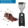 Kommerzielle elektrische Kaffeemühle 60MM Mahlscheibendurchmesser Aluminiumlegierung Bohnentrichter 500g Elegante Samll Kaffeemühle Maschine