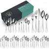 Dinnerware Sets 40pcs Flatware Set For 8 Stainless Steel Eating Utensils Cutlery Includes Knives Spoons Forks Tableware Home Dishwasher Safe