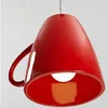 Pendant Lamps Modern Resin Teapot Lights Tea Cup Lamp Bar/coffee Lighting E27 Single Head White/Black/Red Home Decoration Free