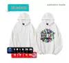 US Warehouse Sublimation Blank Hoodies White Hooded Sweatshirt for Women Men Letter Print Long Sleeve Shirts for DIY Polyester