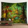 Tapestries Tapestry Art Deco Blanket Curtains Hanging At Home Bedroom Living Room Decoration Novelty Castle Woods