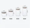 Storage Bottles Kitchen Food Sealed Moisture-Proof With Lids Grade Grain Organizer Boxes Plastic Transparent Jars