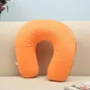 Soft U Shaped Slow Rebound Memory Foam Travel Neck Pillow For Office Flight Traveling Cotton Pillows Head Rest Cushion RRD42