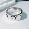 Mode Unisex luxe Ring voor Mannen Vrouwen Unisex Ghost Designer Ringen Sieraden Sliver Kleur