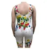 Spodnie Summer Women Women Bodycon Chudy Pencil Jumpsuits Streetwear Seksowne spodenki plus rozmiar kropla