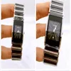 Top Ceramic Watch For Woman Quartz Ruch Ruch Lady Wristwatch Stal Band RD28245H