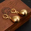 Backs Earrings Water Drop For Women/Girl Gold Color African Beads Ball Olive Ethiopia Trendy Arab Middle Eastern Jewelry Gift