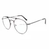 Sunglasses Frames Round Metal Eyeglasses Women Fashion Designer Men Optical 8147 Gray Color 50mm 140