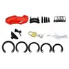 Beauty Items Electro Shock Mannelijke Kuisheidskooi Restraint Locking Ring Riem E-Stim Apparaat BDSM Penis Stimulatie sexy Speelgoed voor Mannen Volwassen Spel